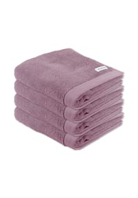 TOM TAILOR - Handtuch, 4er Pack - Color Bath Towel, Frottier, Baumwolle, 50 x 100 cm - Blau