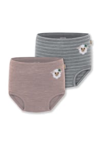 normani® - 2er Pack Baby Merino Windelhose Tokoroa - Anthrazit/Grau