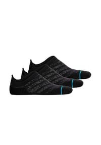 STANCE - Unisex Sneakersocken, 3er Pack - Run Light Tab, Logo, Performance Socken - Schwarz