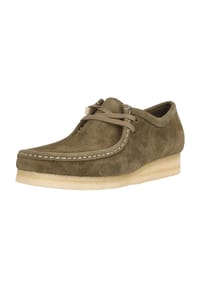 CLARKS® - Schnürschuhe Wallabee aus hochwertigem Oasis-Wildleder - 5229PaleKhakiSuede