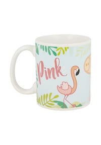COFI - Peppa Pig Tasse 325ml – Pink Flamingo Keramikbecher im Geschenkset für - Weiß 12x10x10 cm