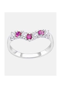 Diamant L'eternel - Eternity Ring, mit Rubin, 375 Gelbgold - gold