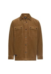 camel active - Cord Overshirt aus 100% Baumwolle - Grau