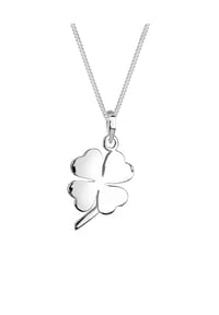 elli. - Halskette Glücksbringer Kleeblatt 925 Sterling Silber - Rosegold