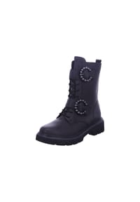 remonte® - Schnürstiefeletten, Blockabsatz, Leder, für Damen - 00 SCHWARZ/SCHWAR