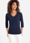olsen Basic-Shirt, reine Baumwolle, verzierter V-Ausschnitt, für Damen Bild 9