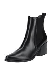 paul green - Chelsea Boots, Blockabsatz, Leder, für Damen - 0 BLACK