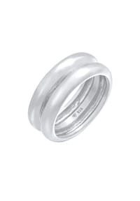 elli. PREMIUM - Ring Bandring Double Unisex 925 Ring - Gold
