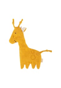 sigikid® - Knistertuch Giraffe Knistertücher ,  für Babys und Kleinkinder - gelb