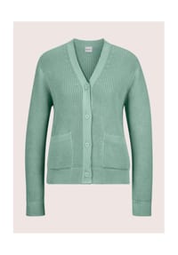 MADELEINE - Strickjacke mit Taschen - hellsalbeigrün