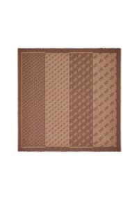 GUESS - Quadratisches Tuch, Fransen, für Damen - BROWN LOGO