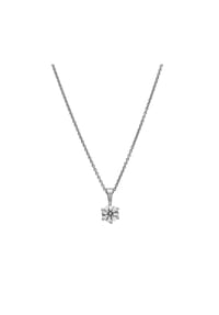 LYOMI - Anhänger mit Kette 585/- Gold 1 Diamant Lab Grown 0,75ct. - weiß