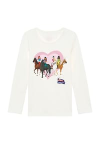 Sanetta - Langarmshirt, Baumwolle, für Kinder - 1948 WHITE PEBBLE