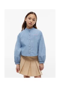 TOMMY HILFIGER - Hemdbluse, Baumwolle, für Kinder - 1CD  DENIM