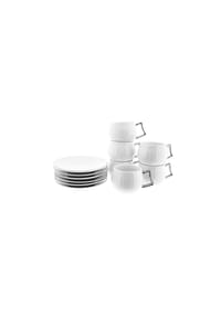 mulex® - Porzellan-Mokkatassen im Set – zeitlose Eleganz - Gold 7 x 5 cm