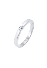 elli. DIAMONDS - Ring Verlobungsring Diamant (0.06 Ct.) 925 Silber - Gold