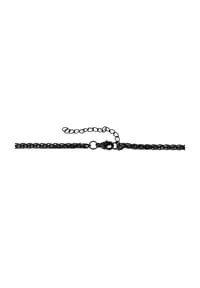 Adelia's Bold Style - Halskette – Kordelkette aus Edelstahl 50 cm - schwarz