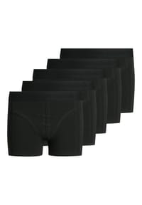 JACK & JONES - Jungen Boxershorts, 5er Pack - JACSIMPLE TRUNKS, Baumwoll-Stretch, Logobund - Schwarz