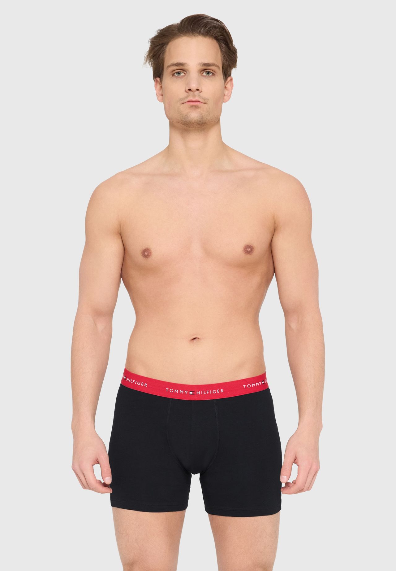 Tommy Hilfiger UM0UM03874 3P Boxer Brief, 0XP Multi, L, Schwarz, L