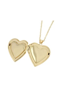 Adelia's Bold Style - Halskette mit Anhänger – Medaillon aus Edelstahl - gold
