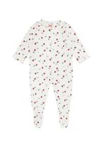Sanetta - Overall, Schleife, für Babys und Kleinkinder - 1948 WHITE PEBB