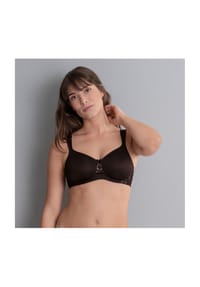 Anita - Havanna Bügelloser BH, Stickerei, Zierschleife, für Damen - 001 SCHWAR