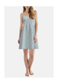 TOM TAILOR - Nachthemd, ärmellos, für Damen - 623 BLAU-MITTEL-S