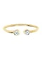 elli. DIAMONDS Ring Offen Statement Diamant 0.06 Ct. 375 Gelbgold Bild 2