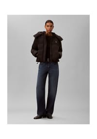 Calvin Klein Jeans - Steppjacke, Stehkragen, für Damen - UB1 BLACK