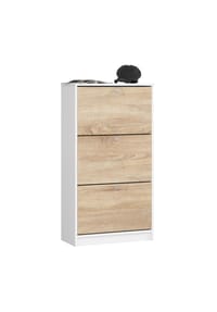 Akord - Schuhschrank 3 mit 3 Klapptüren - erle