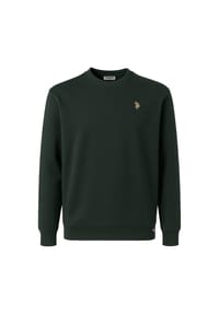 U.S. POLO ASSN. - Herren Sweatshirt - Fleece Brushed, Rundhals, Logo, Baumwoll-Mix - Beige