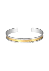 HAZE & GLORY - Armband Armreif -Two Faced 925 Silber Bicolor - Silber