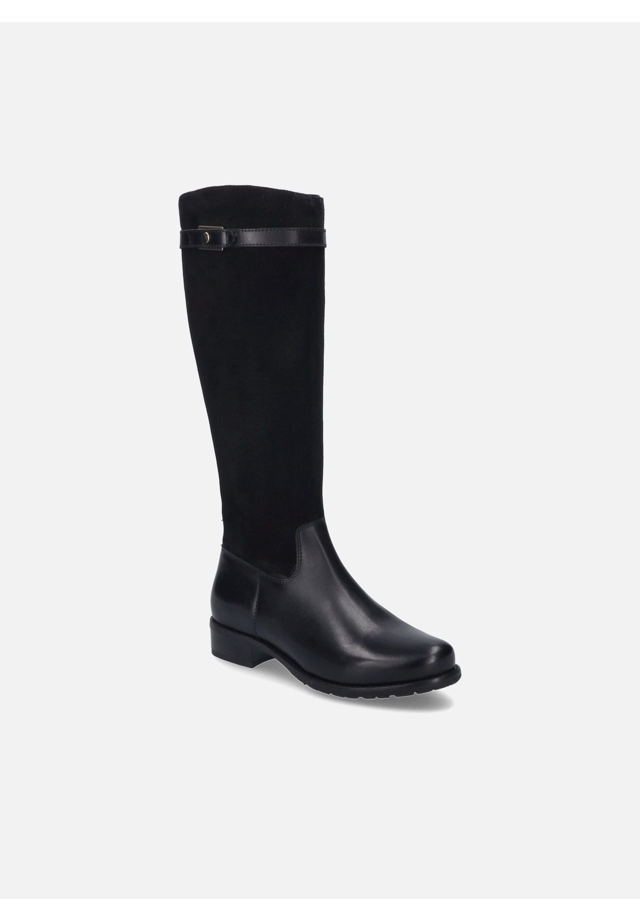 Seibel Stiefel, Blockabsatz, Leder, FüR Damen, Schwarz, 36