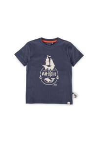 sigikid® - T-Shirt Ahoi Little Pirate ,  für Kinder - Dunkelblau