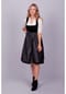 EDELNICE Midi Dirndl Evi Samt Schwarz Bild 9