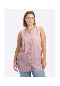 sheego - Webtop - bleu-rauchblau-bedruckt