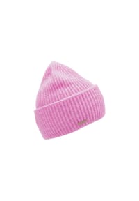 SEEBERGER - Cashmere Aufschlagmütze in Melangefarben 20106-0 - rose/puder