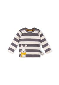 sigikid® - Langarmshirt Schneehase ,  für Kinder - weiß/grau