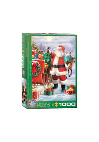 eurographics - Puzzle Nikolaus mit Schlitten von Simon Tread, 1000 Teile, 68 x 48 cm - 