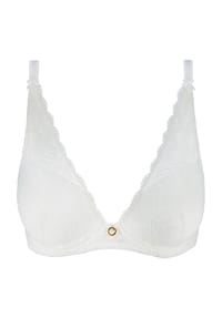 Aubade - Rosessence Triangel-BH, Bügel, florale Spitze, für Damen - NUDE