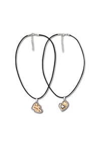 Steuer Modeschmuck - Anhänger mit Kette Metall - Schwarz