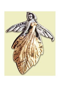 Adelia's - mit Swarovski Kristalle Blattelfe - silber