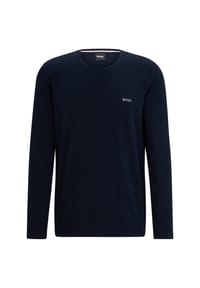 BOSS - Loungewear-Oberteil, Logo-Stickerei, für Herren - 001 BLACK