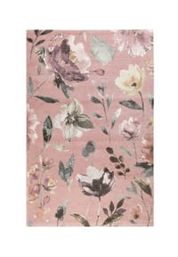 WECONhome - Kurzflorteppich SUMMER BREEZE - Frische Blumenoptik – robust & pflegeleicht - 