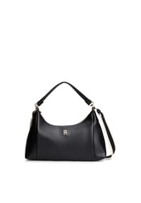 TOMMY HILFIGER ESSENTIAL - Schultertasche, Emblem, für Damen - BDS  BLACK
