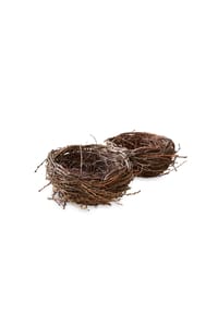 LOBERON Deko-Nest 2er Set Libers braun - Osterdekoration - braun