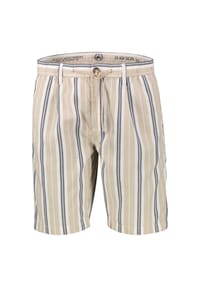 LERROS - Chino-Shorts aus Baumwolle mit modischem Streifenmuster - GRAVEL BEIGE