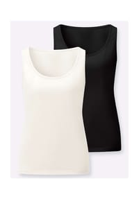 Witt - 2er-Pack Shirttops - ecru + ecru