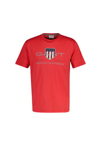 GANT - Herren T-Shirt - REGULAR ARCHIVE SHIELD, Rundhals, kurzarm, Baumwolle, Print - Blau