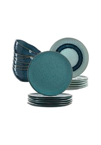 LEONARDO Tafelservice Matera 18er Set - MATERA - blau